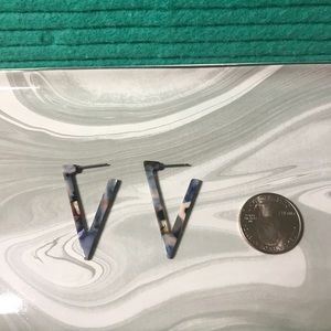 Retro, vintage, acetate, resin earrings